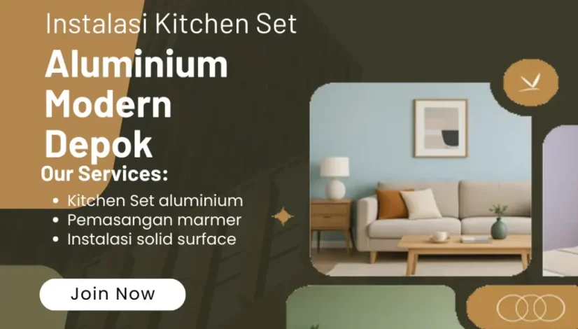 Instalasi Kitchen Set Aluminium modern Depok