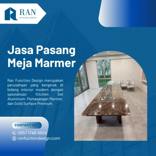Jasa Pasang Meja Marmer