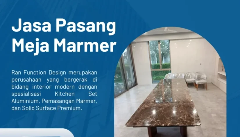 Jasa Pasang Meja Marmer